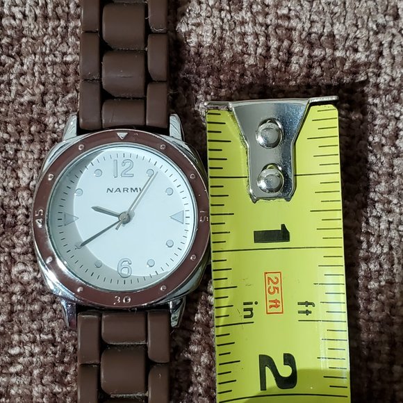 NARMI Brown Silicone Band Watch - Picture 3 of 9